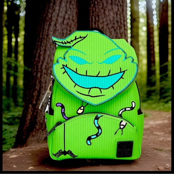 NEW Loungefly Nightmare Before Christmas OOGIE BOOGIE Glow in the Dark Backpack - Picture 2 of 5